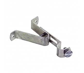 Soporte Barra 12 mm.Ø Cromo  Frontal Extensible