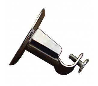Soporte Barra 12 mm.Ø Cromo Techo Redondo