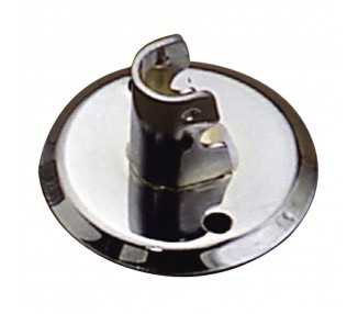 Soporte Barra 12 mm.Ø Cromo Lateral Redondo