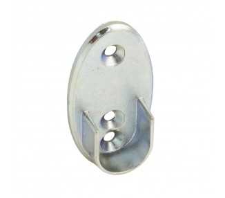 Soporte Lateral Oval Zincado Lateral Ø 16 mm.