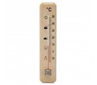 Termometro Pared / Jardin Madera 20 cm.