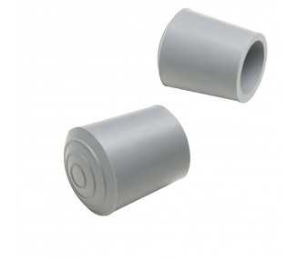 Taco Goma Para Andador  25 mm. Gris Bolsa 100 Unidades
