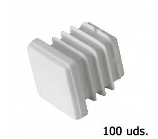 Contera Plastico Cuadrada 30x30 mm. Bolsa 100 Unidades