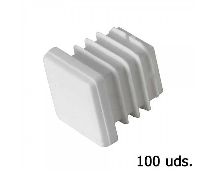 Contera Plastico Cuadrada 30x30 mm. Bolsa 100 Unidades