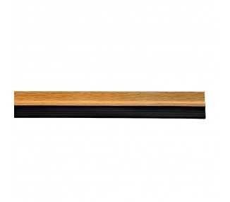 Burlete Puerta Pvc Roble Con Goma 1 Metro