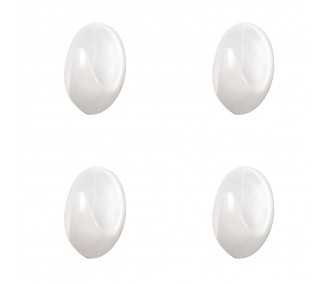 Colgador Oryx Blanco Pequeño (Blister 4 Unidades ) Adhesivo