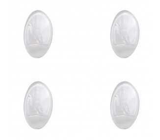 Colgador Oryx  Transparente Pequeño (Blister 4 Unidades) Adhesivo