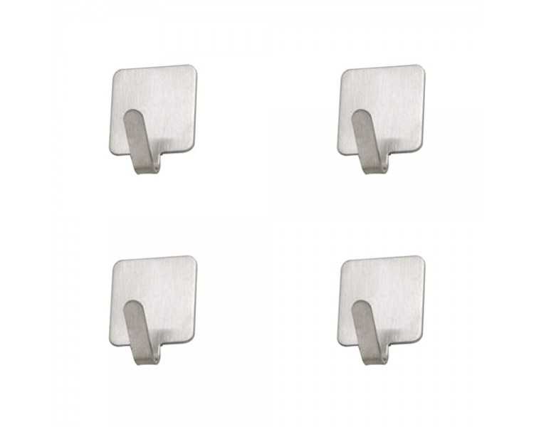 Colgador Oryx Inoxidable Pequeño (Blister 4 Unidades) Adhesivo