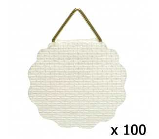Colgador Tela Engomado  (Bolsa 100 Unidades)