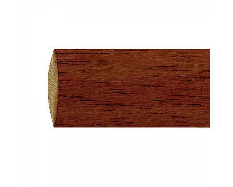 Barra Madera Lisa 1,5 Metros x 28 mm. Nogal