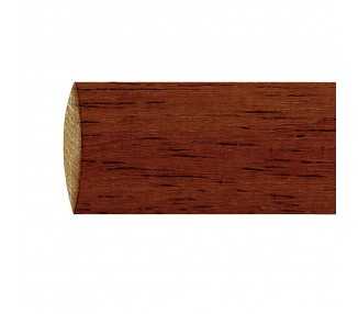 Barra Madera Lisa 2,4 Metros x 28 mm. Nogal