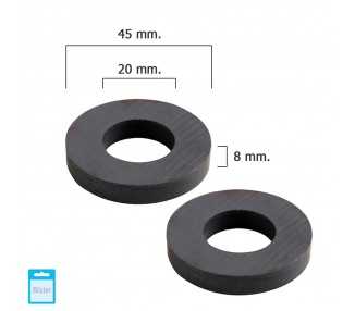 Iman Wolfpack Ferrita Aro Ø 45x20x8 mm. (Blister 2 Piezas)