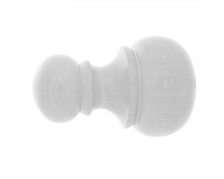 Terminal Madera "Chyc" 20x68 mm. Blanco