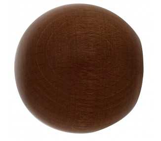 Terminal Madera Esfera 20x40 mm. Nogal