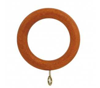 Anilla Madera Lisa Con Hembrilla 29x45 mm. Teca