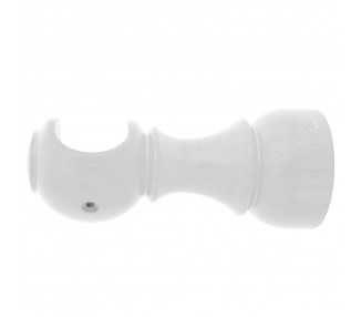 Soporte Madera Liso Abierto 20x 88 mm. Blanco