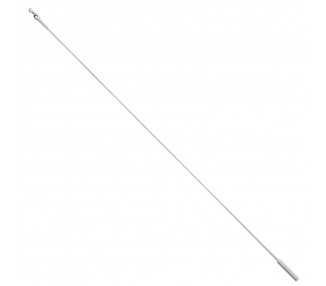 Tirador Riel Aluminio Plastificado 1,0mt Blanco
