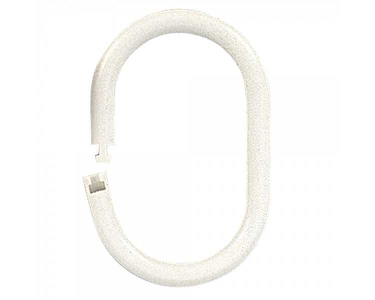 Anilla Baño Oval 18 mm. (Bolsa 100 Unidades) Blanca