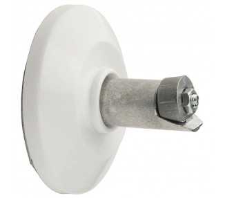 Soporte Barra Baño Curva Blanco