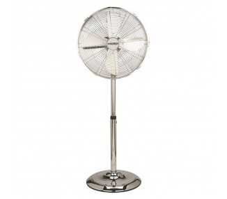 Ventilador Maurer de Pie 125 cm. de Alto Cromo