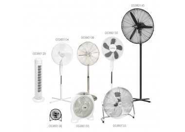 Ventilador Maurer de Pie 125 cm. de Alto Cromo