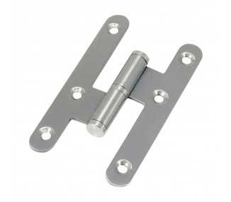 Pernio Inox Canto Redondo Sin Remate 100 mm. Derecha