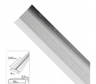 Tapajuntas Adhesivo Para Moquetas Metal Plata 200,0 cm.