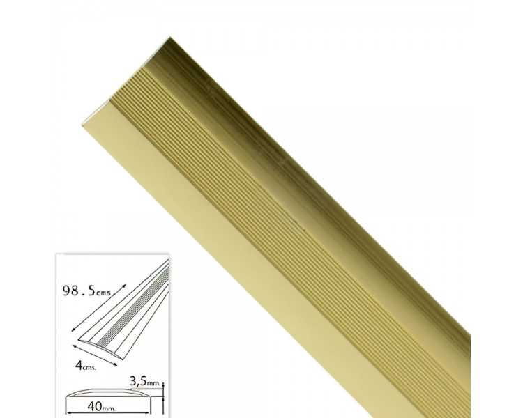 Tapajuntas Adhesivo Para Moquetas Metal Oro   98,5 cm.