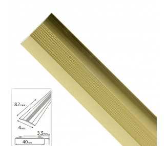 Tapajuntas Adhesivo Para Moquetas Metal Oro   82,0 cm.