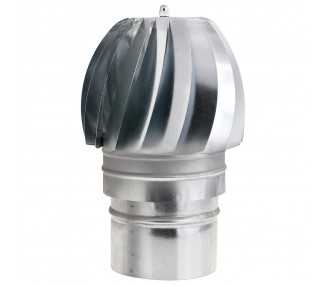 Wolfpack Sombrero Extractor Galvanizado para Estufa, Chimenea, Extracción de Humos, Para tubo Ø 150 mm.