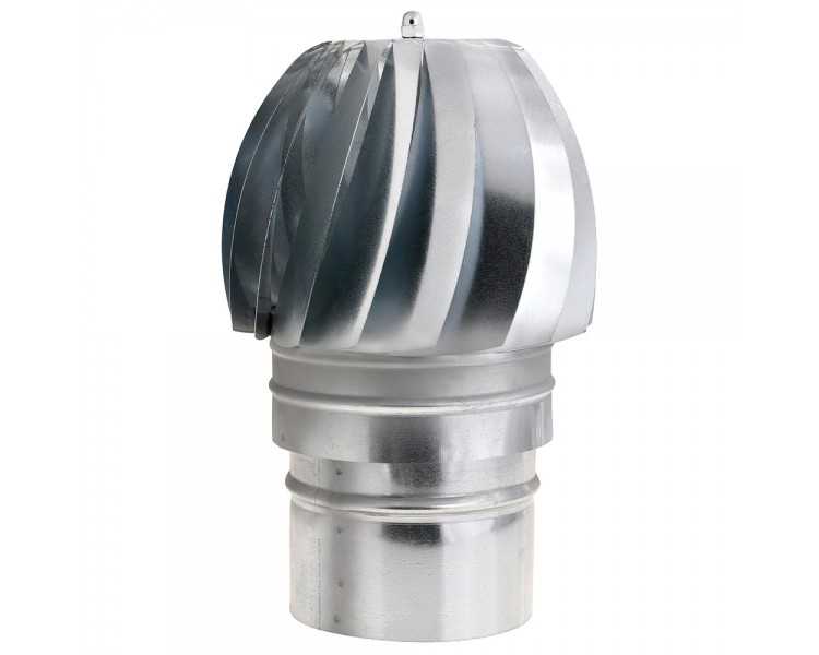 Wolfpack Sombrero Extractor Galvanizado para Estufa, Chimenea, Extracción de Humos, Para tubo Ø 150 mm.