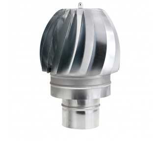 Wolfpack Sombrero Extractor Galvanizado para Estufa, Chimenea, Extracción de Humos, Para tubo Ø 100 mm.