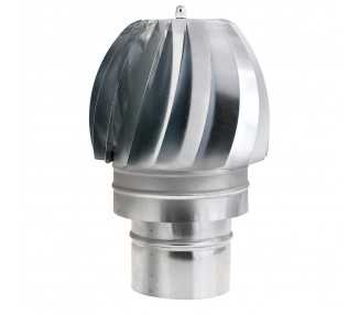 Wolfpack Sombrero Extractor Galvanizado para Estufa, Chimenea, Extracción de Humos, Para tubo Ø 110 mm.