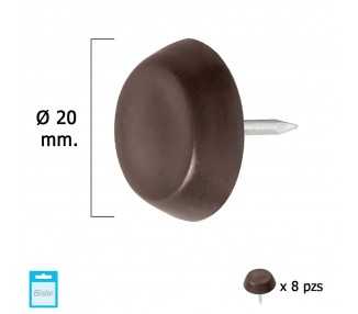 Deslizante Grande Marron Ø20 (Blister 8 Unidades)