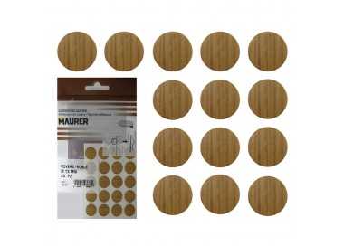 Tapatornillos Adhesivos Roble (Blister 20 unidades)