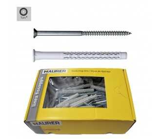 Taco Wolfpack Con Tirafondo Torx MU-XL  8 x 100 mm. (Caja de 50 piezas)
