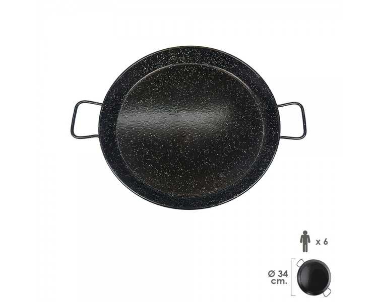 Paellera Valenciana Esmaltada   6 personas/ 34 cm