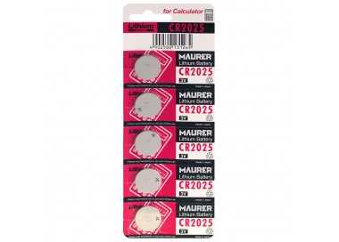 Pila Boton Litio CR2025 (Blister 5 Pilas)