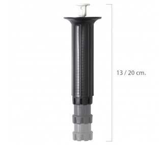 Pata Regulable Fija 13 / 20 cm. Negro