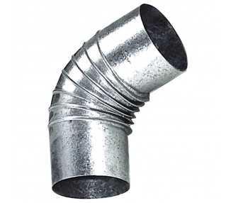 Codo Estufa Galvanizado de 150 mm. 90°.