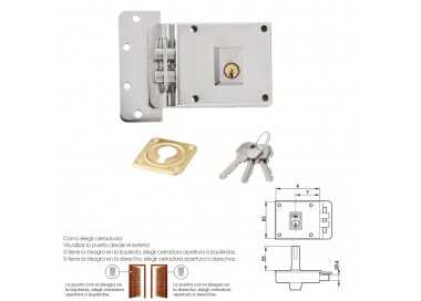 Cerradura Yale    6-0-12-hn/ Izquierda