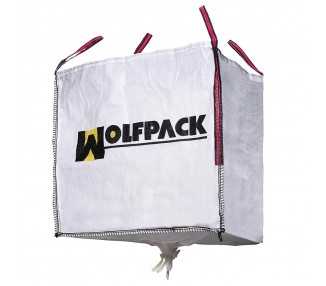 Saco Obra Big Bag Rafia 90x90x90cm. con Válvula.  Carga máxima seg. 1.000Kg.