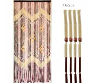 Cortina Puerta 42 Tiras Bambu 90x200 cm.
