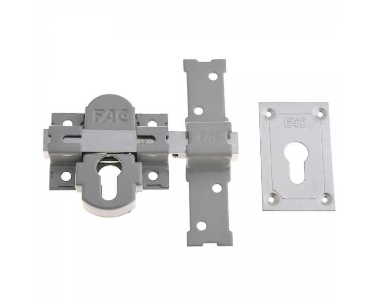 Cerrojo Fac 311-l/ 80 Plata Sin Cilindro