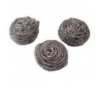 Estropajo Metalico de acero Inoxidable (Pack 3 Unidades)