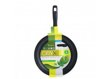 Oryx Sartén Aluminio Antiadherente Basic, Alta Resistencia, Apta Inducción, Libre PFOA, Diámetro 28 cm, Espesor 3 mm.