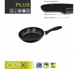 Oryx Sartén Aluminio Antiadherente Plus, Forjada, Apta Inducción, Libre PFOA, Diámetro 18 cm, Espesor 5 mm.