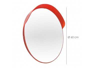 Espejo Convexo Interior / Exterior Con visera 60 cm.