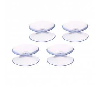 Ventosa Doble Transparente (Bister 4 Piezas)