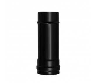 Wolfpack Tubo de Estufa Pellet Acero Vitrificado Negro Ø 80 mm. Longitud 25 cm. Estufas de Leña, Chimenea, Alta resistencia,